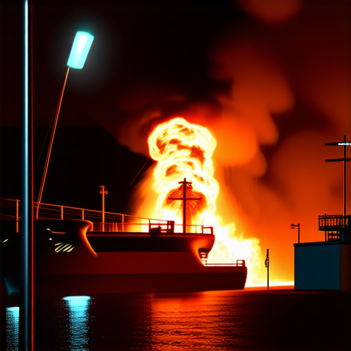 В Туапсе ликвидировали горение на морском терминале