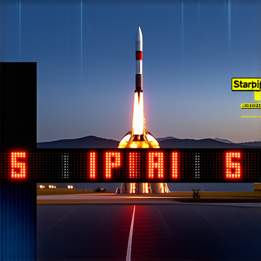 В Starbase появилось табло обратного отсчета до запуска