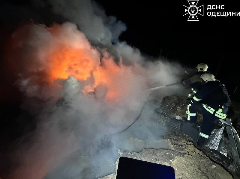 Попадание по энергетическому объекту в Одессе