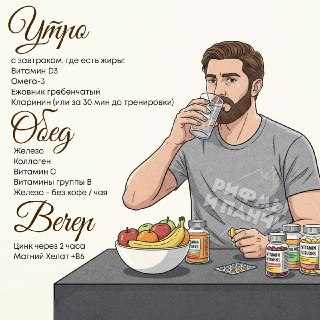 Как правильно принимать витамины и креатин