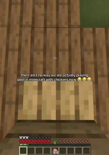 Геймер создал бильярд на цыплятах в Minecraft