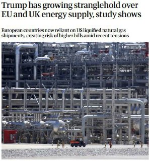 Трамп усиливает контроль над энергоснабжением ЕС и Великобритании