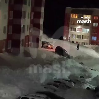 На Камчатке машина "украла" снежная буря