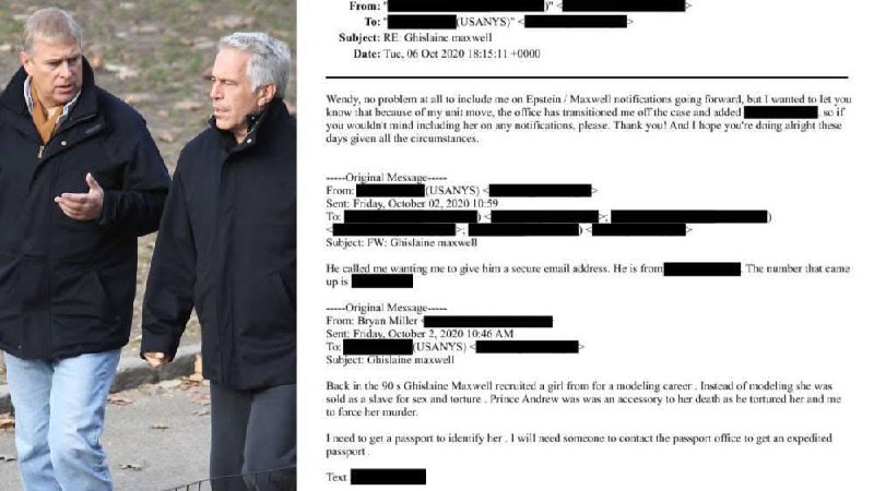 Принц Эндрю обвинен в совершении преступлений против несовершеннолетней