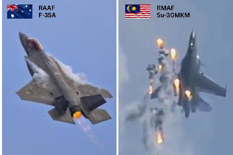 Singapore Airshow 2026: демонстрация истребителей F-35A и Су-30MKM