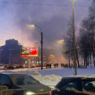 Пожар в волонтёрском пункте в Санкт-Петербурге