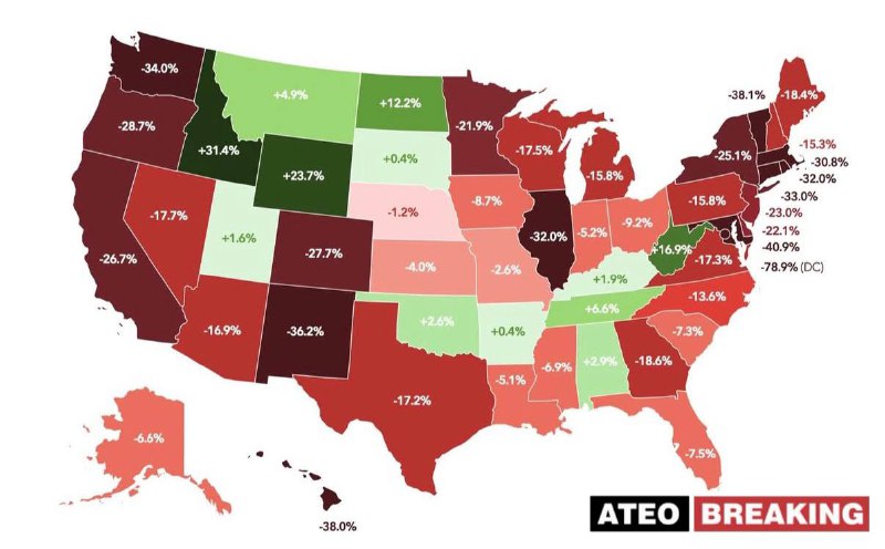 Одобрение Трампа выше неодобрения в 12 штатах США