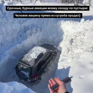 Россиянин продал машину из сугроба