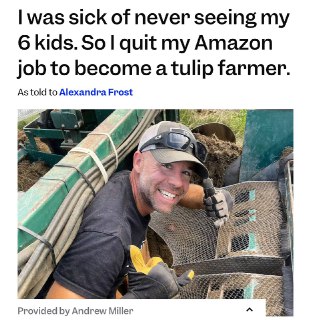 Бывший сотрудник Amazon нашел счастье в выращивании тюльпанов