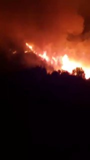 Масштабные лесные пожары в Аргентине