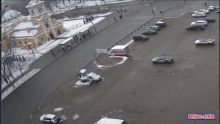 В Красном Селе грузовик Росгвардии столкнулся с автомобилем Haval