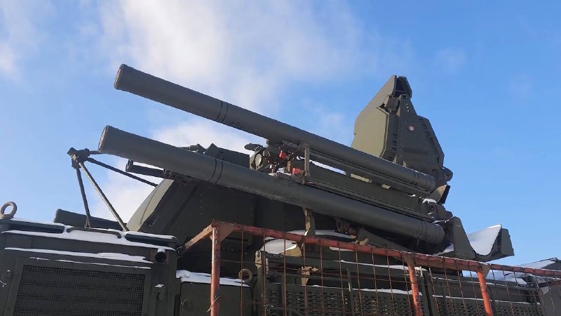 Работа расчёта «Панцирь-С1М»