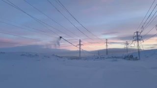 Беспилотник "Паук" очищает ЛЭП от наледи в Мурманской области