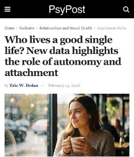 Одинокие люди счастливее, чем кажется