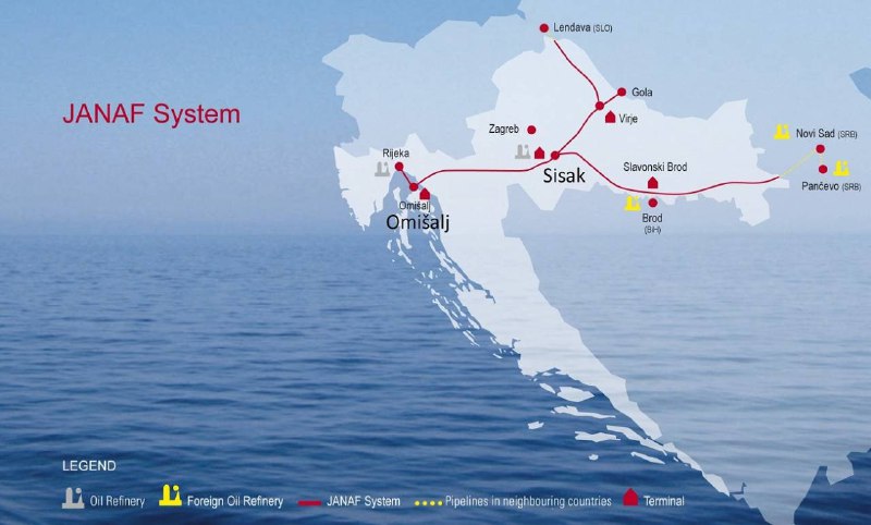 Венгрия и Словакия просят Хорватию о транзите российской нефти