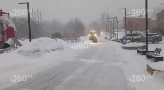 Уборка снега в Подмосковье