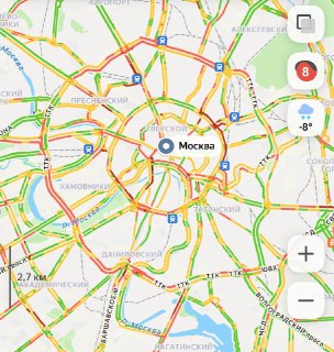 Рост цен на такси в Москве из-за снегопада