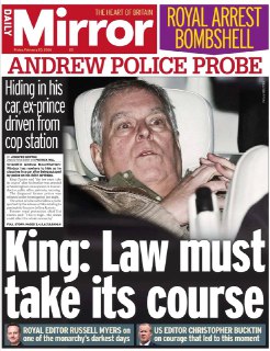 Британские СМИ об аресте принца Эндрю