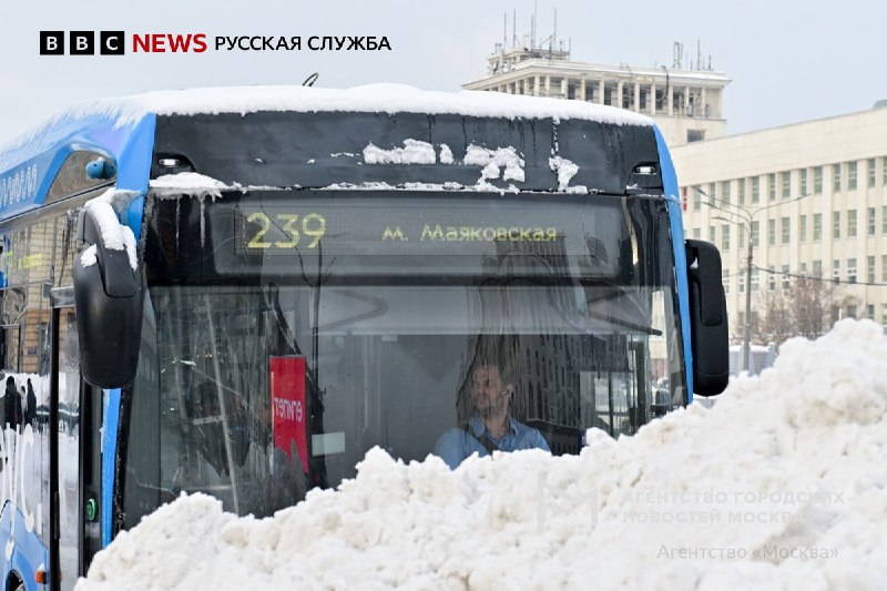 Рекордный снежный покров в Москве