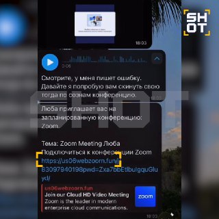 Россиян обманывают через Zoom