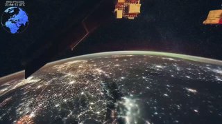 Кадры ударов по Киеву с МКС