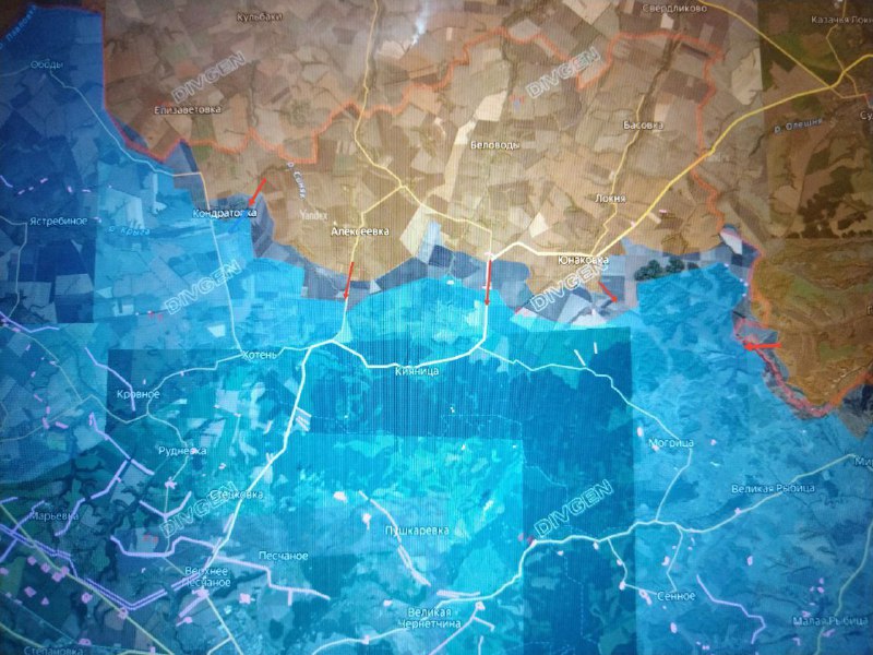 Возобновление наступления российских войск на сумском направлении