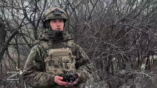 Уничтожение гексакоптера ВСУ