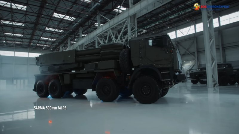 Представлен ролик РСЗО "Сарма"