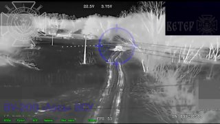 Уничтожение украинского вездехода в Сумской области