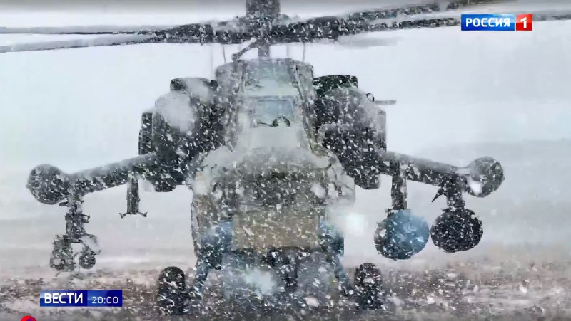 Репортаж о боевой работе вертолетов Ми-28НМ