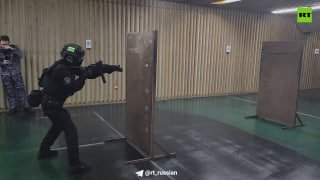 Тренировки ОМОН "Русич" в Подмосковье