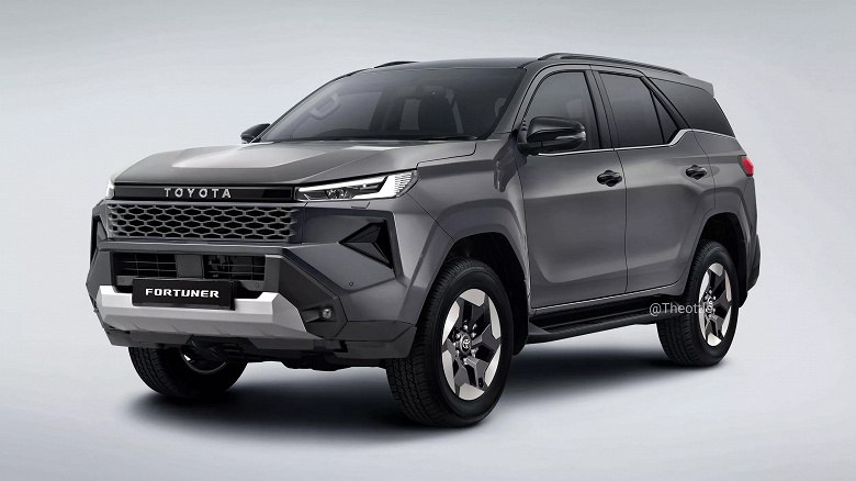 Toyota Fortuner нового поколения замечен на дорожных испытаниях