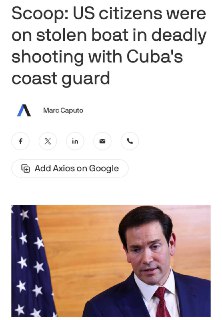 Инцидент с лодкой у берегов Кубы: новые детали