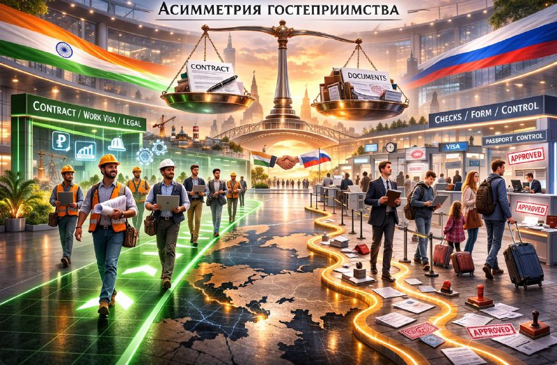 Россия импортирует индийских рабочих, россияне сталкиваются с проблемами в Индии