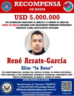 США объявили награду за лидеров наркокартеля Sinaloa