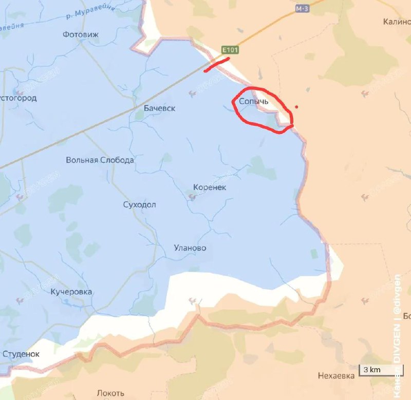 Штурм Сопыча и продвижение российских войск в Сумской области