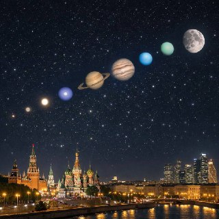 Парад планет в небе над Россией
