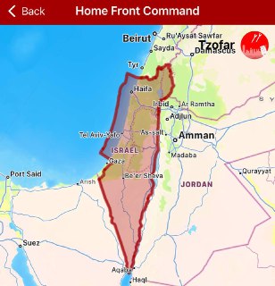 Воздушная тревога в Израиле из-за запусков из Ирана