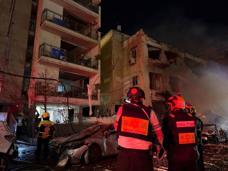 Ракетный удар по Тель-Авиву