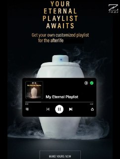 Погребальные урны со встроенной колонкой появились в продаже