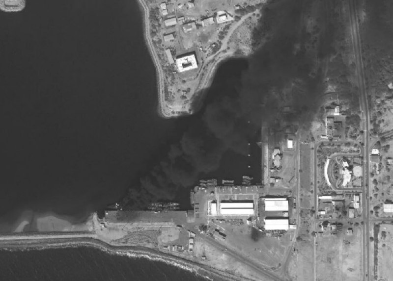 Уничтожение фрегатов в порту Конарека