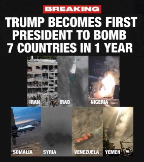 Трамп и бомбардировки семи стран