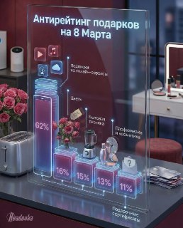 Женщины хотят персональные подарки на 8 марта, а не формальности