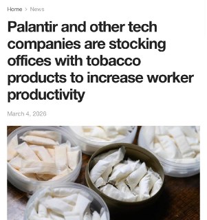 Снюс как способ повышения продуктивности в IT-компаниях США