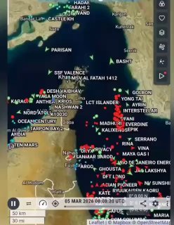 Остановка судоходства в Ормузском проливе