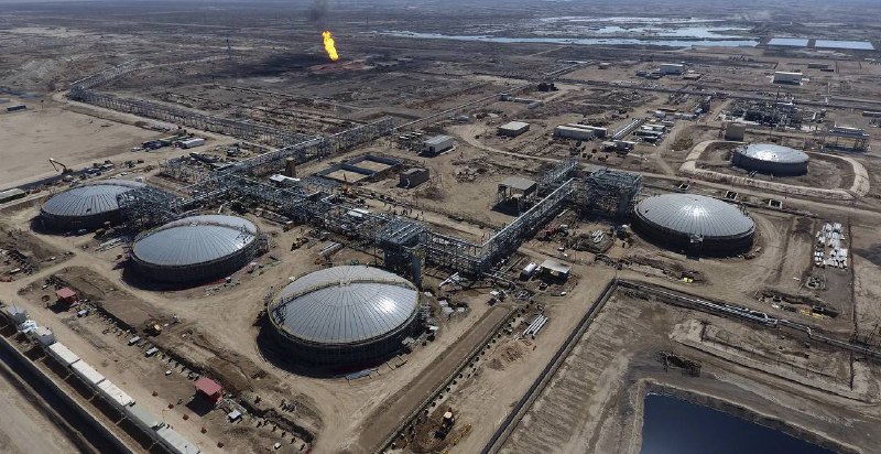 Пожар на складе Halliburton в Ираке после атаки БПЛА