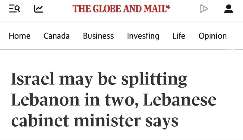 Израиль хочет распилить Ливан на две части