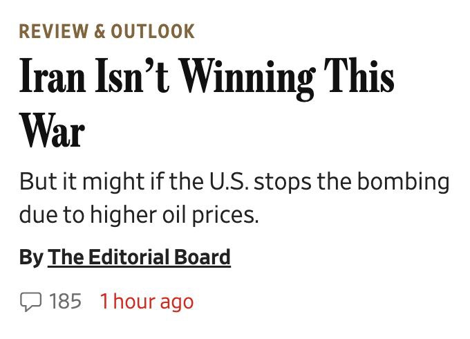 WSJ: Иран может выиграть войну через рост цен на нефть