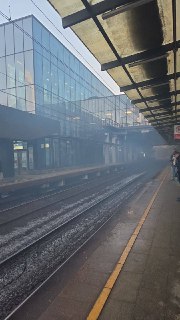 Задымление на станции МЦД-3 в Москве