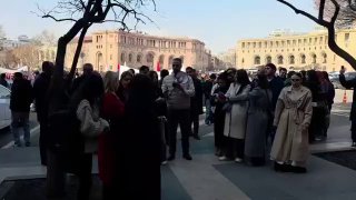 В Ереване прошла акция в поддержку арестованного бизнесмена Карапетяна